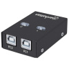 Manhattan USB-A automatický prepínač zdieľania 2x USB-B porty 480 Mbps (USB 2.0) duálne ovládanie (a