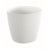 Kvetináč WHEATY 18,9 cm - farba: biela (Prosperplast DWH190-S449)