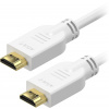 Video kábel AlzaPower Core HDMI 1.4 High Speed 4K 15m biely (APW-CBHD14S150W)