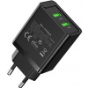 Nabíjačka do siete Vention 2-Port USB (A+A) Wall Charger (18W) Black (FBAB0-EU)