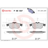 BREMBO Sada brzdových platničiek kotúčovej brzdy BREMBO P 68 057