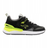 Detské topánky KangaROOS KD-Gym EV jet black/neon yellow, veľkosť 32 EU