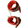 Kožené putá na ruky BlackRed + darček retiazky navyše