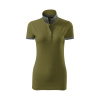 Polokošeľa dámska MALFINI Premium® Collar Up 257 avokádová zelená veľ. XL