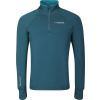 Pánská funkční mikina PROGRESS Torez Merino ZIP s krátkým zipem - zelená Velikost: L