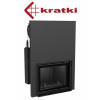 Kratki - KV ANTEK 10/G - rovné presklenie, výsuvné dvierka
