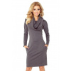 Dámske šaty Numoco 131-3 sivé