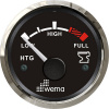 WEMA Ukazovateľ stavu fekálnej nádrže, čierny čiselník, nerezový rám 52 mm model C wema