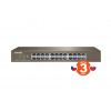 Tenda TEG1024D 24x Gigabit Switch, Fanless-bez ventilátorov, Rackmount, ochrana proti prep