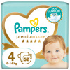 PAMPERS Premium Care Plienky jednorazové 4 (9-14 kg) 52 ks