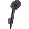 HANSGROHE Pulsify Select S sprchová súprava, ručná sprcha 3jet Relaxation EcoSmart priemer 105 mm, sprchový držiak a sprchová hadica 160 cm, matná čierna, 24305670