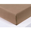 XPOSE® Detská jersey plachta Exclusive - hnedá 70x140 cm, Jersey