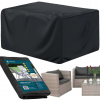 Poťah na záhradný nábytok, vodeodolný, s UV ochranou, 242x162x100cm, čierny Springos