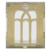 60601pb017 Trans-Clear Glass for Window 1 x 2 x 2 Flat Front (Průhledné sklo pro okno 1 x 2 x 2 Plochá přední strana s obloukovým opáleným oknem)