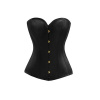 Čierny korzet zakrývajúci prsia Upko Black Overbust Corset L UPKO