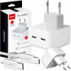 Nabíjačka 2x USB-C pre telefón výkonná rýchla 35W + kábel typ C PD 1M