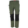 Bennon EREBOS WP TROUSERS BLACK Strečové pracovné nohavice Zelená-Čierna, 52