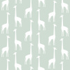 ESTAhome Tapeta Giraffes mint green