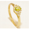 Krúžok gold 585 PRÍRODNÉ PERIDOT , cubic Zirconia (Krúžok gold 585 PRÍRODNÉ PERIDOT , cubic Zirconia)