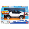 Hot Wheels: Pull-Back Speeders GMC Hummer EV model autíčka z kovu, ktoré sa dajú ťahať dozadu 1/43 - Mattel