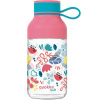 Quokka Kids Ice, Plastová fľaša s pútkom Flowers, 430ml, 40158