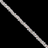 Silver.ag Retiazka strieborná, 2RB magic round bead Dĺžka: 40cm C0917