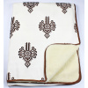 Prikrývka na posteľ - Lima Tannery Leather 200 x 155 cm prikrývka (Polárny vzor s dvojitou vlnou prikrývku Parzenica)
