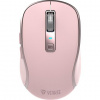 Yenkee NOBLE YMS 2085PK Dual mode WL, optická, bezdrôtová, dobíjacia, 2400 DPI, ružová