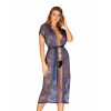 Obsessive Flowlace Lace Kimono S/M modrá