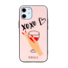 AppleMix Kryt BABACO pre Apple iPhone 12 mini - XOXO wine glass - sklo