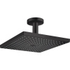 HANSGROHE Raindance E horná sprcha 1jet, 300 x 300 mm, s prívodom zo stropu 112 mm, matná čierna, 26250670