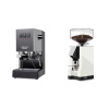 Gaggia Classic E24 BC, grey + Eureka Mignon Silenzio 55, CR white