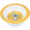Detská miska Canpol Babies melamínová miska s prísavkou Exotic Animals 270 ml, žltá (5901691861602)