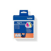 Brother LC521 Value Pack - 4-balení - cerná, žlutá, azurová, purpurová - originální - závesný box - inkoustová cartridge - pro Brother DCP-J1260W, DCP-J1310DW, DCP-J1313DW