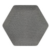 Čalúnený obkladový panel Luna - hexagon, sivá