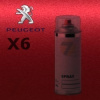 PEUGEOT X6 ROUGE ERYTHREE metalická barva Sprej 400ml