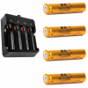 Bailong Cell 18650 4,2 V batéria (Nabíjačka + 4 prepojené batérie 18650 8800 mAh 3,7V)