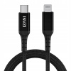 Kábel INVZI USB typ C - Apple Lightning 2 m, čierny