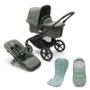 BUGABOO Kočík kompletný Fox 5 s príslušenstvom Black/Forest green-Forest green