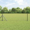 zahrada-XL Plot s stĺpmi Sivá 0.6 x 10 m Ocel potiahnutá PVC 3352772