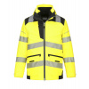 PORTWEST HI-VIS PW367 / Zateplená reflexná priedušná bunda 5v1 - HV žltá/čierna M