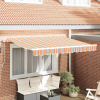 zahrada-XL Zatemniteľná markíza Žltá a oranžová a biela 3.5 x 2 m 3329699