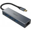 AKASA - USB Type-C 4-in-1 hub s Ethernetem AK-CBCA20-18BK