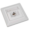SOLARIX Solarix Eth.Zás. CAT6 UTP 1 x RJ45 pod omietku biela SX9-1-6-UTP-WH