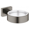 GROHE Essentials Cube 40508AL1 Držiak pohára/misky na mydlo, kartáč. Grafit GRO 40508AL1