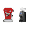Ascaso Dream ONE, Love Red + Eureka Atom 60, black