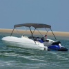 Strieška Bimini s 3 oblúkmi, antracitová 183x180x137 cm-ForU-93135