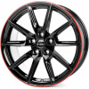 Borbet LX18 8x18 5x114.3 ET48 black glossy rim red