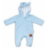 Baby Nellys Dojčenský teplákový overal s kapucňou - sv. modrý, veľ. 86