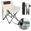 Turistická stolička s operadlom Ecarla KRT11 béžová